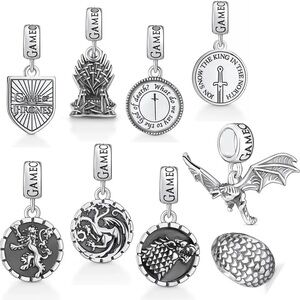 1pcs Pandora Charm or Sterling Silver Game of Thrones